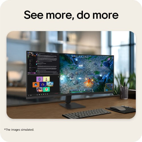 LG UltraWide U6 34U601B, 34-inch WQHD Curved (1800R) 120Hz Monitor, HDR10 & 99% sRGB AMD FreeSync™ Premium