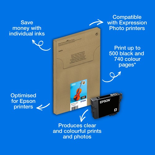 Epson C13T16N84510/250 Ink cartridge multi pack Bk,C,M,Y,LC,LM EasyMail 5,3ml + 3x4,8ml + 2x5,3ml Pack=6 for Epson Expression Photo XP-980
