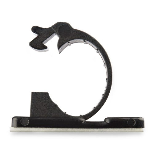 StarTech.com 100 Adhesive Cable Management Clips Black - Network/Ethernet/Office Desk/Computer Cord Organizer - Sticky Cable/Wire Holders - Nylon Self Adhesive Clamp UL/94V-2 Fire Rated - TAA