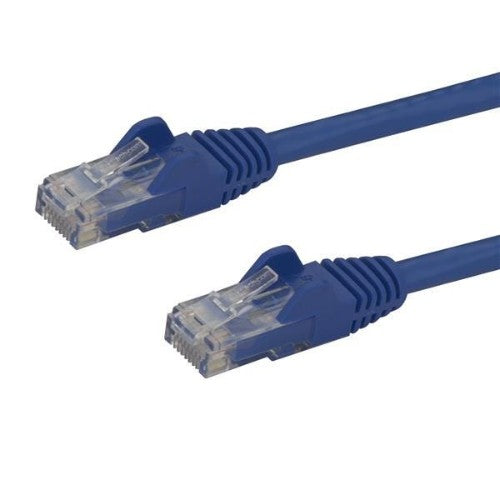 StarTech.com 100ft CAT6 Ethernet Cable - Blue CAT 6 Gigabit Ethernet Wire -250MHz 100W PoE RJ45 UTP Network/Patch Cord Snagless w/Strain Relief Individually Tested
