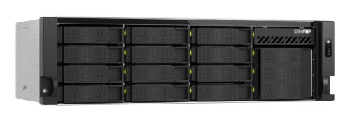 QNAP TS-h1655XeU-RP - NAS server - 12 bays - rack-mountable - SATA 6Gb/s - RAID 0, 1, 5, 6, 10, 50, 60, JBOD - RAM 8 GB - Gigabit Ethernet / 2.5 Gigabit Ethernet / 5 Gigabit Ethernet / 10 Gigabit Ethernet - iSCSI support - 3U