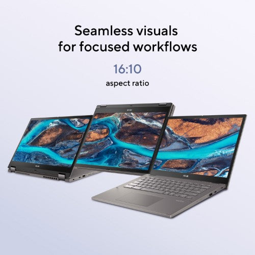 ASUS Chromebook CX34 Flip CB3401FBA-LZ0347 Intel® Core™ i7 i7-1255U 35.6 cm (14") Touchscreen WUXGA 8 GB LPDDR4x-SDRAM 256 GB SSD Wi-Fi 6E (802.11ax) ChromeOS Grey