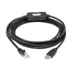 Tripp Lite U009-010-RJ45-X USB-A to RJ45 Rollover Console Cable (M/M) - Cisco Compatible, 250 Kbps, 10 ft. (3.05 m), Black