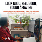 HP Poly Blackwire 3315 Monaural USB-C Headset +3.5mm Plug +USB-C/A Adapter