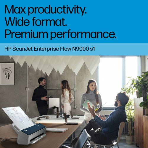 HP ScanJet Enterprise Flow 9000 s1 ADF + Sheet-fed scanner 600 x 600 DPI A3 Blue, White