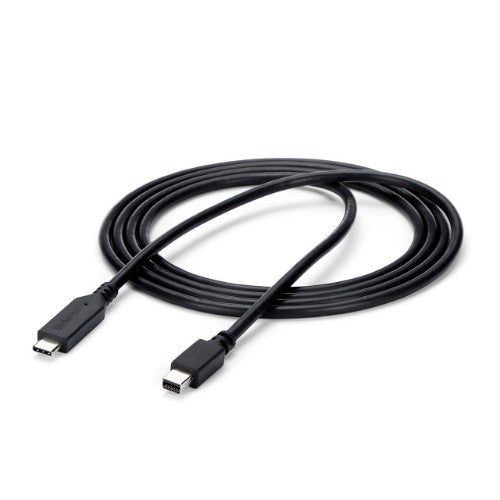 StarTech.com 6ft (1.8m) USB-C to Mini DisplayPort Cable - 4K 60Hz - Black