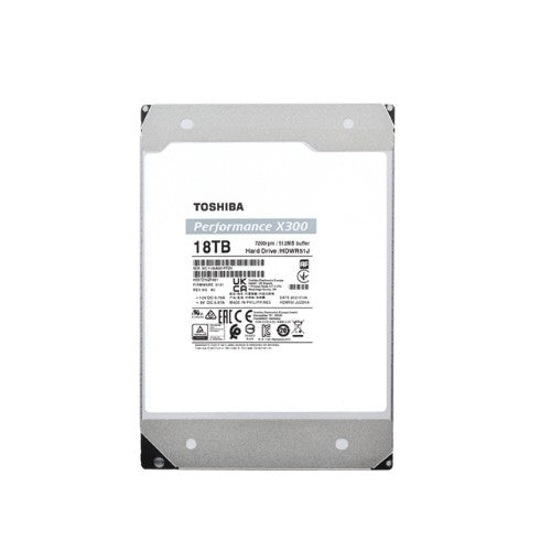 Toshiba X300 internal hard drive 18 TB 7200 RPM 512 MB 3.5" Serial ATA III