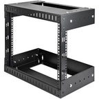 StarTech.com 2-Post 8U Heavy-Duty Wall Mount Network Rack, 19" Open Frame Server Rack with Adjustable Depth, Wall Mount Data Rack for IT / AV / Patch Panel / Computer Equipment - Cage Nuts and Screws Included