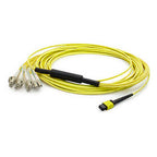 AddOn Networks ADD-MPO-4LC5M9SMFLZ InfiniBand/fibre optic cable 5 m 8x LC OFNR Yellow