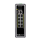 Tripp Lite NGI-M08POE8-L2 8-Port Managed Industrial Gigabit Ethernet Switch - Layer 2, 1 Gbps, PoE+ 30W, -40° to 75°C, DIN Mount