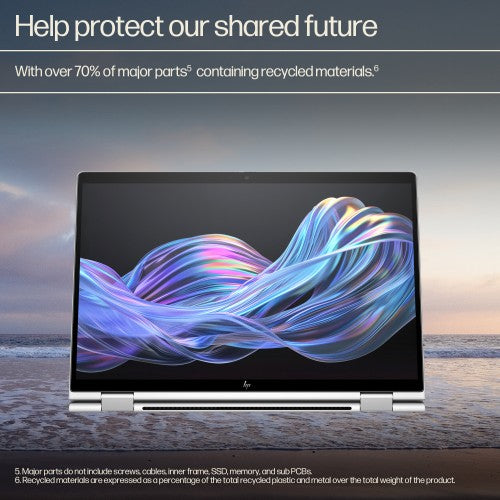 HP EliteBook X Flip G1i Next Gen AI PC Copilot+ PC Intel Core Ultra 7 258V Hybrid (2-in-1) 35.6 cm (14") Touchscreen WUXGA 32 GB LPDDR5x-SDRAM 1 TB SSD Wi-Fi 7 (802.11be) Windows 11 Pro Silver