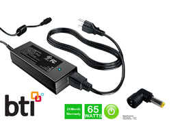 Origin Storage BTI AC Adapter 19V 65W 3.42A. 5.5mm x 2.5mm connector for use with various Asus Acer Compaq Fujitsu IBM Toshiba models