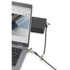Kensington Slim N17 2.0 Keyed Dual Head Laptop Lock for Wedge-Shaped Slots - Like Keyed
