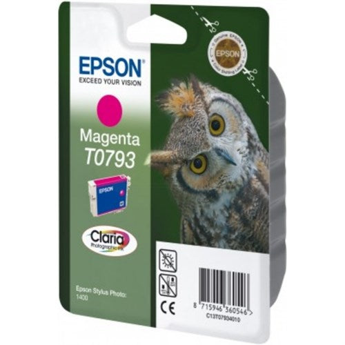 Epson C13T07934010/T0793 Ink cartridge magenta, 685 pages ISO/IEC 24711 11ml for Epson Stylus Photo P 50/PX 730/1400
