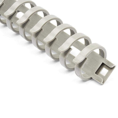 StarTech.com Flexible Cable Management Raceway Spine Vertebrae, 3/4"(20mm)W x 1/2"(14mm)H - 20"(0.5m) length, Nylon 66 Network Cable/Power Cord Hider Kit, Wall Wire Duct System, UL Listed