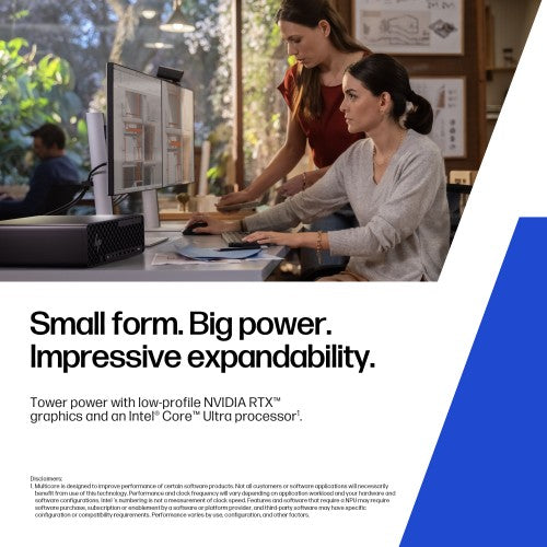 HP Z2 G1i Intel Core Ultra 7 265 32 GB DDR5-SDRAM 1 TB SSD Windows 11 Pro SFF Workstation AI Workstation, AI PC Black