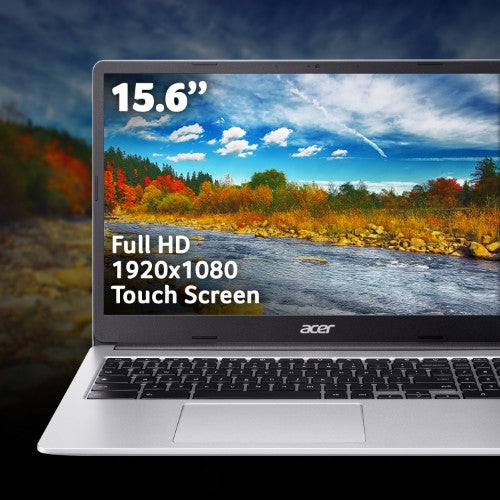 Acer Chromebook 315 CB315-4HT - Intel Celeron N4500, 8GB, 128GB eMMC, 15.6" Full HD Touchscreen, Chrome OS, Silver