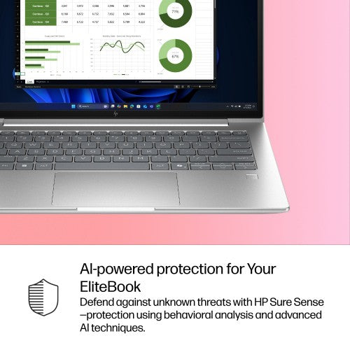 HP EliteBook 6 G1i AI Intel Core Ultra 7 255U Laptop 35.6 cm (14") WUXGA 16 GB DDR5-SDRAM 512 GB SSD Wi-Fi 7 (802.11be) Windows 11 Pro AI PC Silver