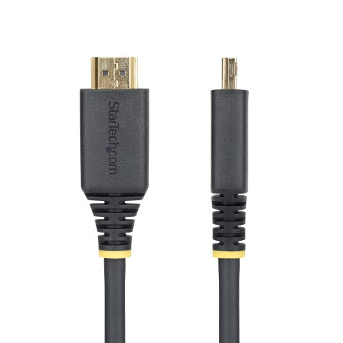 StarTech.com 2m (6ft) High Speed HDMI Cable with Gripping Connectors, 4K 60Hz/1440p 144Hz, HDR10/HDCP 2.2/ARC, 18Gbps, UHD HDMI Cord for TV/Monitor/Display, TPE Jacket