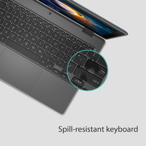 ASUS BR1100F-C41XAS-3Y Intel® Celeron® N N4500 Hybrid (2-in-1) 29.5 cm (11.6") Touchscreen HD 4 GB DDR4-SDRAM 128 GB SSD Wi-Fi 6 (802.11ax) Windows 11 Pro Education Grey