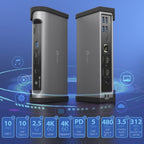 j5create JTD568 Thunderbolt™ 4 Quad Display Docking Station-EU, Black