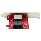 StarTech.com Mini-SAS Adapter - Dual SFF-8643 to SFF-8644 - with Full and Low-Profile Brackets - 12Gbps