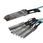 StarTech.com AOC Breakout Cable for Cisco QSFP-4X10G-AOC5M - 5m/16.4ft 40G 1x QSFP+ to 4x SFP+ AOC Cable - 40GbE QSFP+ Active Optical Fiber - 40Gbps QSFP Plus/Transceiver Module Breakout Cable - C9300 C3850 (QSFP4X10GAO5)~AOC Breakout Cable for Cisco QSFP