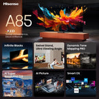 Hisense 55A85NTUK TV 139.7 cm (55") 4K Ultra HD Smart TV Wi-Fi Black, Grey 150 cd/m²
