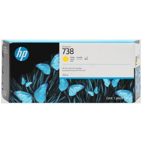 HP 676M8A/738 Ink cartridge yellow 300ml for HP DesignJet T 850