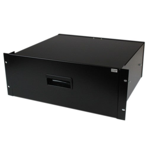 StarTech.com 4U Rack Mount Drawer - 55 lb (25 kg) - 4U Steel Storage Rack Drawer for 19" AV / Sever / Network Equipment Rack or Cabinet