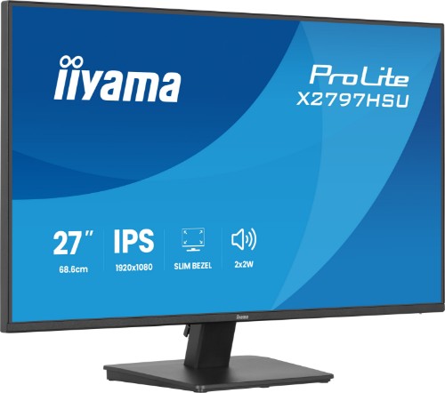 iiyama ProLite X2797HSU-B1 computer monitor 68.6 cm (27") 1920 x 1080 pixels Full HD LED Black