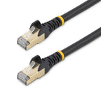 StarTech.com 3m CAT6a Ethernet Cable - 10 Gigabit Shielded Snagless RJ45 100W PoE Patch Cord - 10GbE STP Network Cable w/Strain Relief - Black Individually Tested/Wiring is UL Certified/TIA