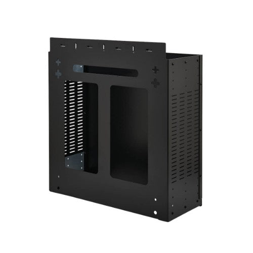 Tripp Lite SRWO4UBRKT SmartRack 4U Low-Profile Vertical-Mount Vented Wall-Mount Mini Rack Enclosure, Black