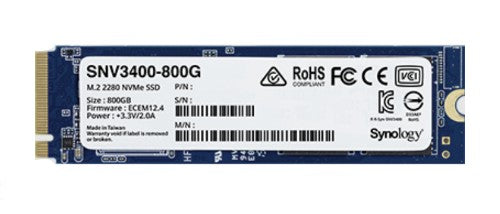 Synology SNV3400-800G internal solid state drive 800 GB M.2 PCI Express 3.0 NVMe