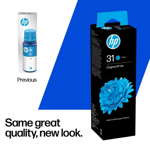 HP 1VU26AE/31 Ink cartridge cyan, 8K pages 70ml for HP Smart Tank Plus 555/Wireless 455/7005