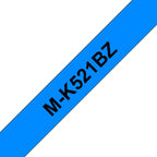Brother MK-521BZ DirectLabel blue on black 9mm x 8m for Brother P-Touch M 9-12mm
