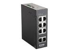 D-Link 8-Port Unmanaged Industrial Switch with 8 x 10/100 BaseT(X) ports