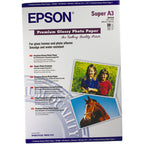 Epson Premium Glossy Photo Paper, DIN A3+, 255g/m2, 20 Sheets