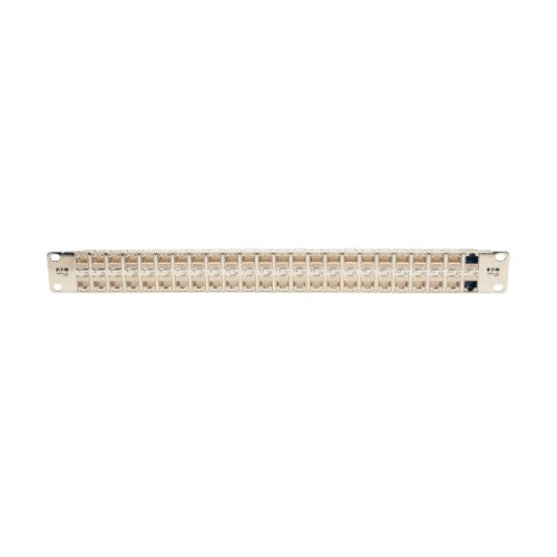 Tripp Lite N254-048-SH-6A 48-Port 1U Rack-Mount STP Shielded Cat6a Feedthrough Patch Panel, RJ45 Ethernet, TAA