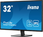 iiyama ProLite 32” IPS Panel Technology monitor featuring WQHD resolution