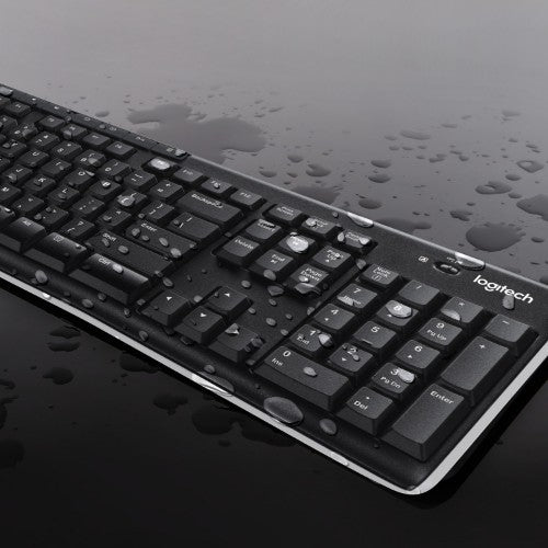 Logitech MK270 keyboard Mouse included Home RF Wireless QWERTY US International Black