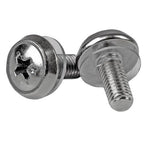 StarTech.com 100-Pack M5 12mm Screws, Mounting Screws for 19" or 10" Server Racks, Cabinets and Enclosures, Silver, TAA