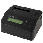StarTech.com Single Bay Hard Drive Eraser, Standalone HDD/SSD Sanitizer, USB 3.0 to SATA II (3 Gbps), 9 Erase Modes, LCD Display, Secure Erase Hard Disk Sanitizer Dock, DB-9 Printer Port, TAA Compliant