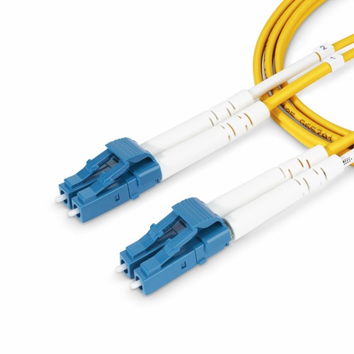 StarTech.com 25m (82ft) LC to LC (UPC) OS2 Single Mode Duplex Fiber Optic Cable, 9/125µm, 100G, Bend Insensitive, Low Insertion Loss - LSZH Fiber Jumper Cord