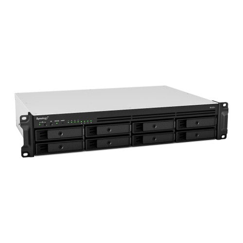 Synology RackStation K/RS1221RP+ +12 x HAT3300 6TB NAS Rack (2U) Ryzen Embedded V1500B 4 GB DDR4 72 TB HDD Aluminium, Black