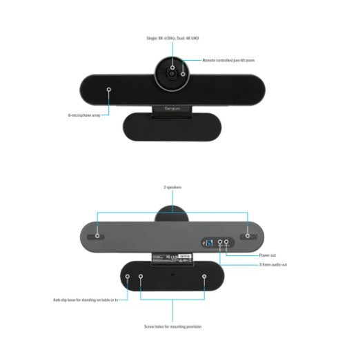 Targus AEM350 video conferencing system 8 person(s) 8.5 MP Group video conferencing system