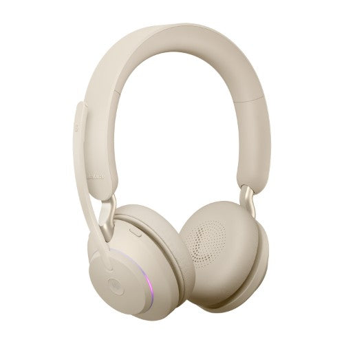 Jabra Evolve2 65 USB-A Beige MS Chrg stand Stereo