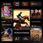 Hisense 75" A7QTUK QLED Smart AI TV with Freely