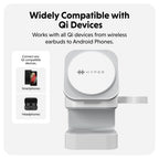 Targus HJ3320WHGL mobile device charger Headphones, Smartphone, Smartwatch White USB Wireless charging Fast charging Indoor