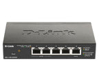 D-Link 5-Port Gigabit PoE Smart Managed Switch with 1 PD port